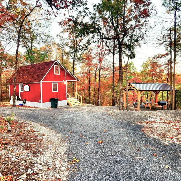 Mtn Views, 2-Person Jacuzzi, Covered Pavilion w/ Fire Pit, Near Buffalo River - Image 1