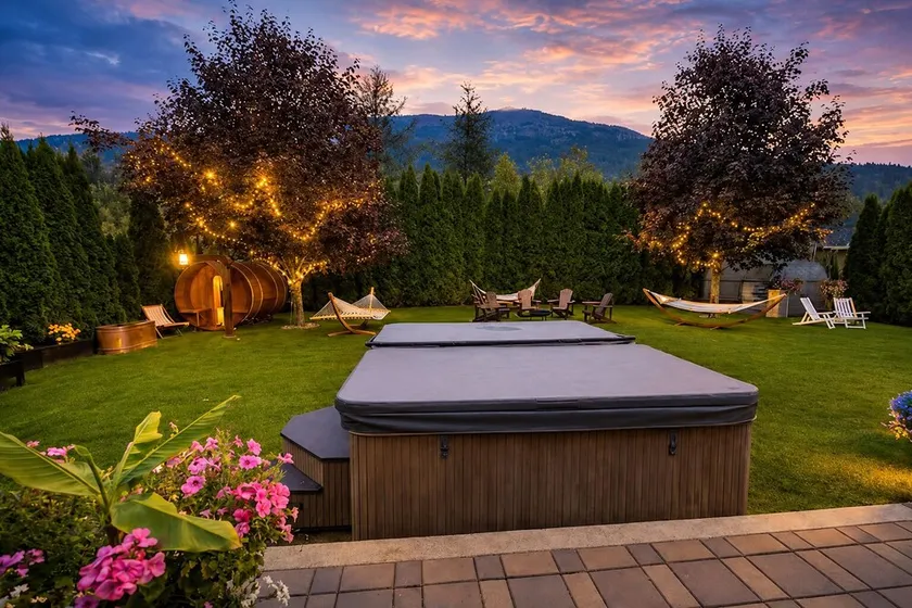 Top 1% - Barrel Sauna, HotTub, 2 Zero Gravity Massage Chairs, Gong, Arcade &more - Image 1