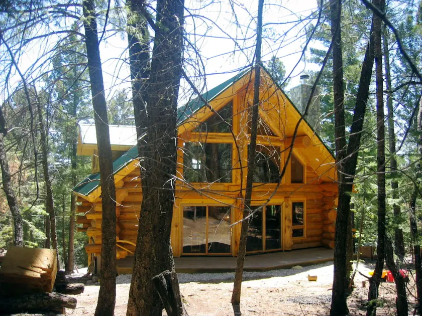 Handcrafted Log Home mit Whirlpool Unterstützung in National Forest - Image 1