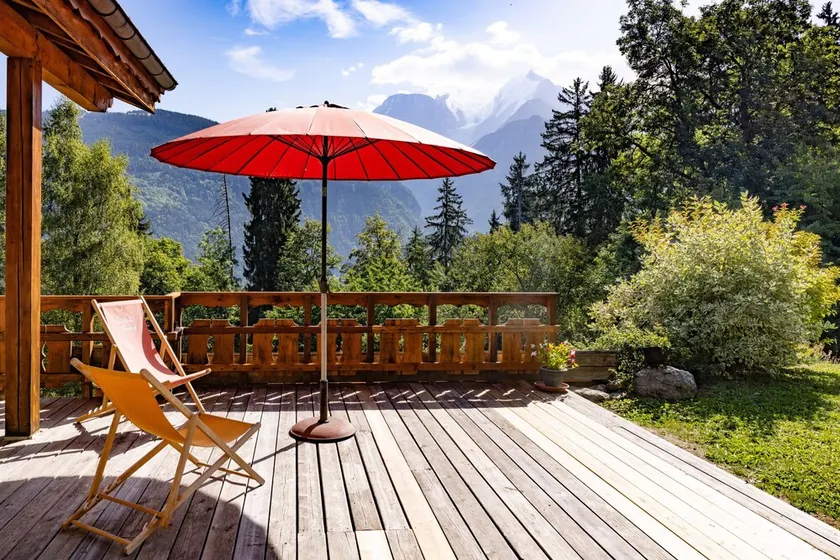 Très beau chalet, avec vue Mont-Blanc, vue sur les montagnes, sauna privé & Wi-Fi - Image 1