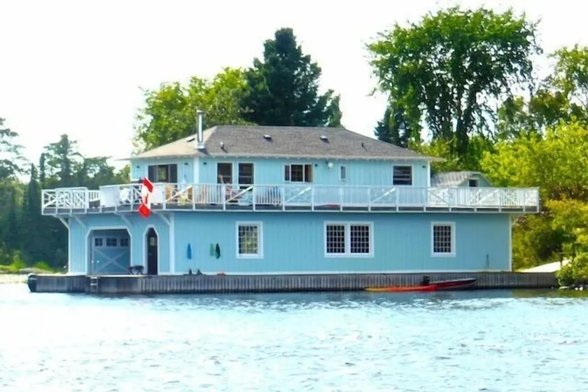Big Blue Boathouse - Private Island-Kenora, Lake of the Woods - Image 1