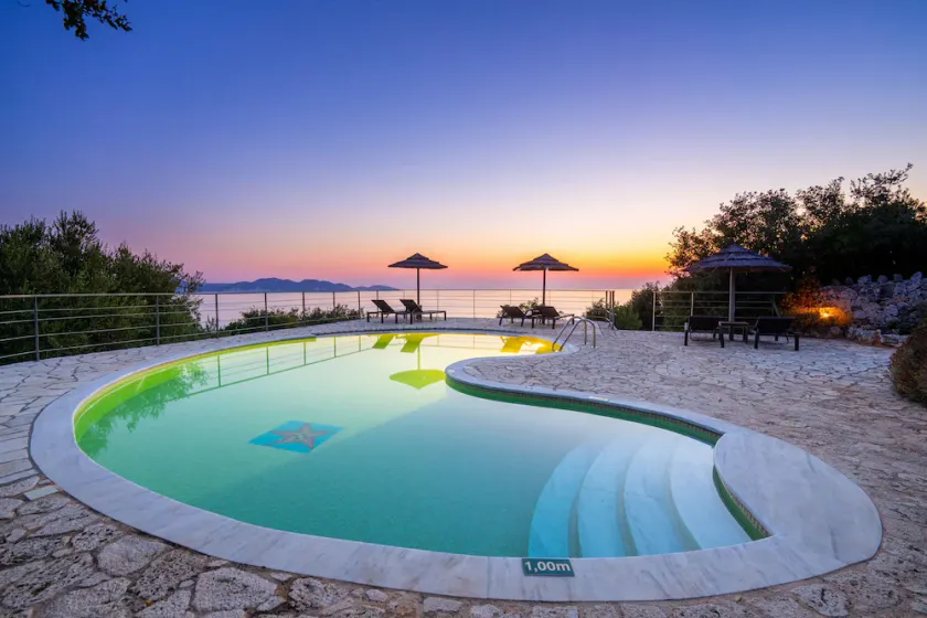 Stone Cottages, Elia sea view-shared pool - Image 1