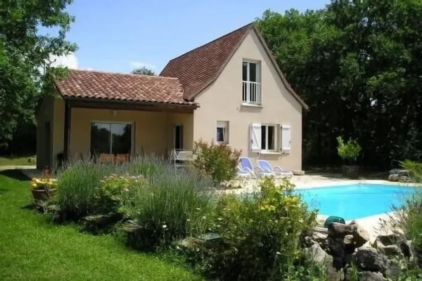 Villa 9 personer med pool i den middelalderlige landsby Loubressac - Image 1
