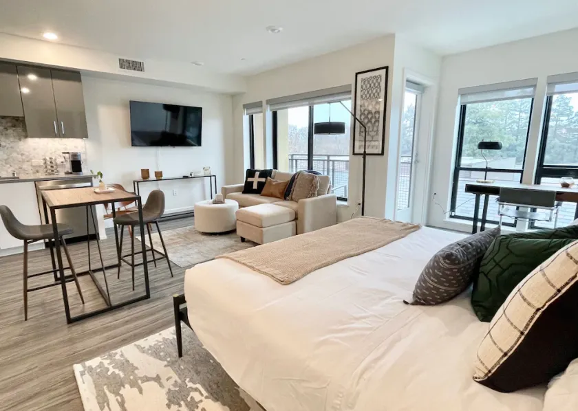 LUXE DOWNTOWN w/ VIEW • in-unit W/D • Work from Home • King Bed • Gigabit WiFi - Image 1
