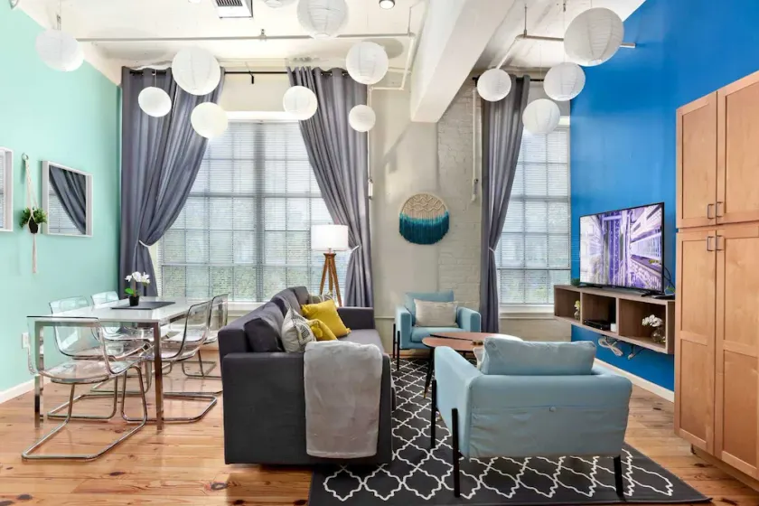 100 Year-Old Historic Brick 2BR Loft High Ceiling5 - Image 1