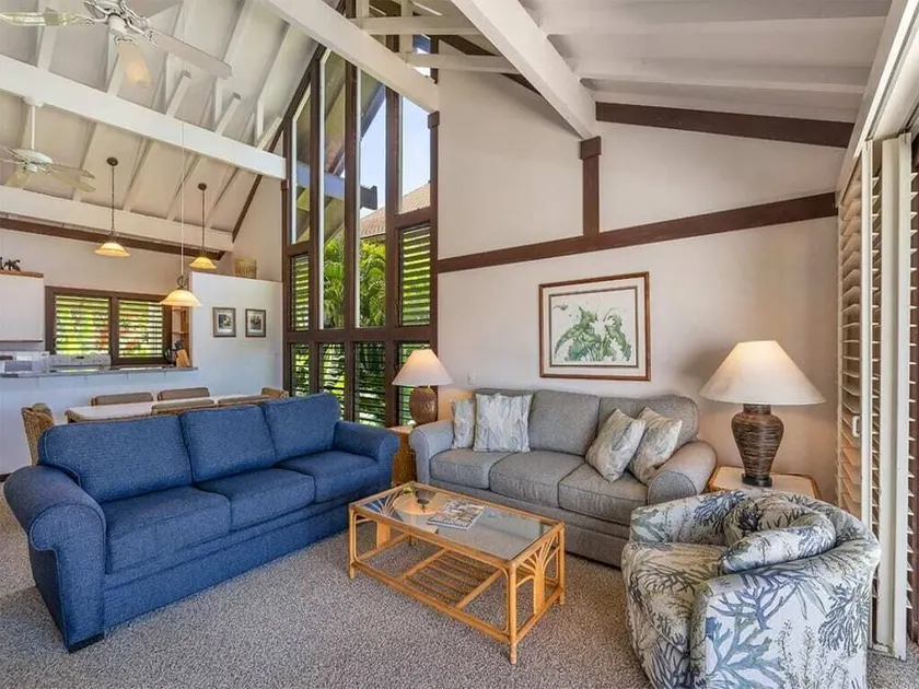 Easy Split-Level Style w/Lanai, Kitchen, WiFi, Flat Screen, Ceiling Fans–Kiahuna 2100 - Image 1
