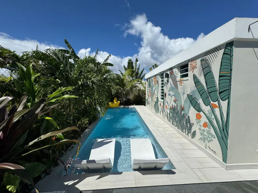 Modern 3BR Retreat with Private Pool & Waterfall - Image 1