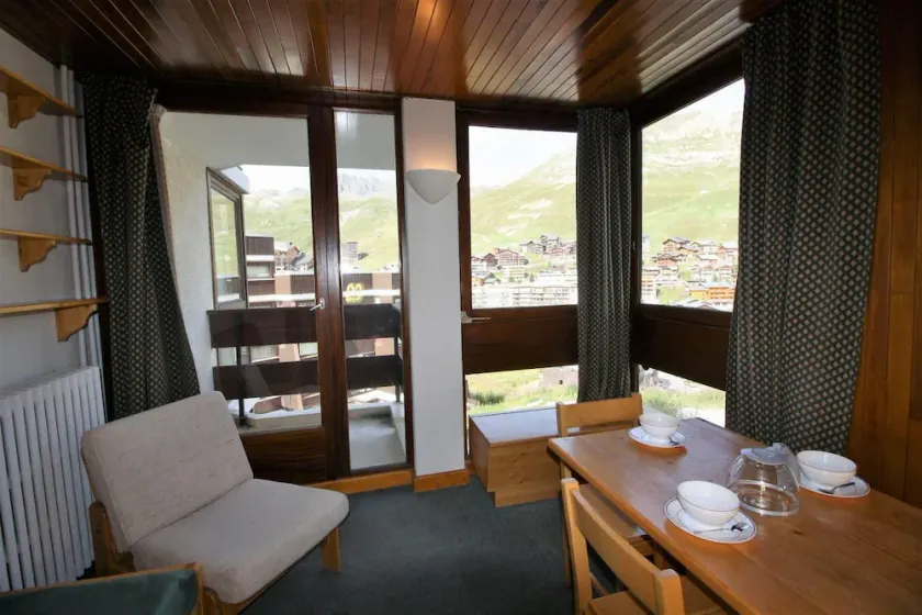 A 20m de las pistas de esquí, 1.o piso, balcón, tv, local para esquís, 25m², Tignes - Image 1