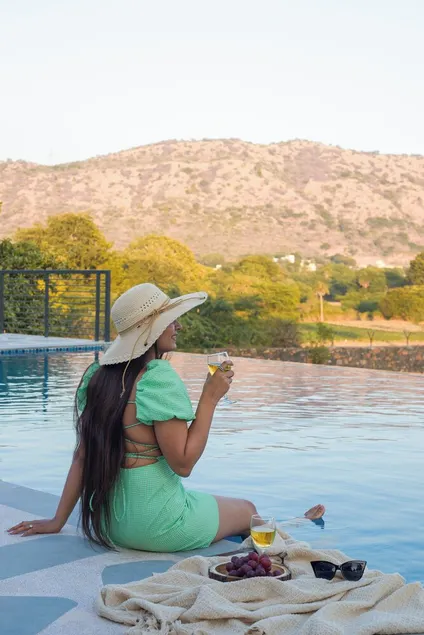 ELIVAAS Signature Pet-friendly 4-BHK Farmstay With Private Pool, Garden & Gazebo - Image 1