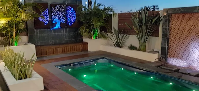Waterfront Paradise heated swim spa - Image 1