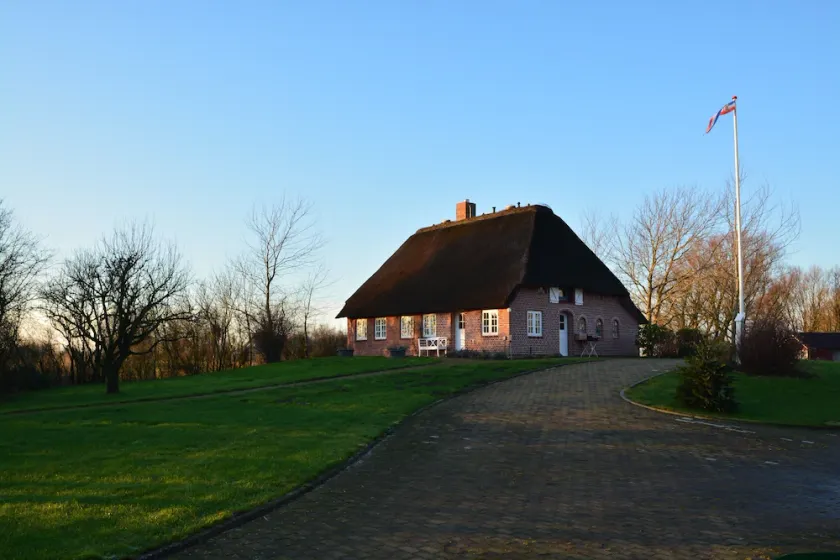 Fantastic thatched cottage with lake and sauna - Image 1