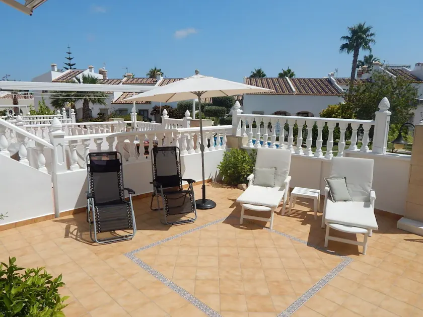 Prime location for Villamatin Plaza, front terrace overlooks communal pool - Image 1
