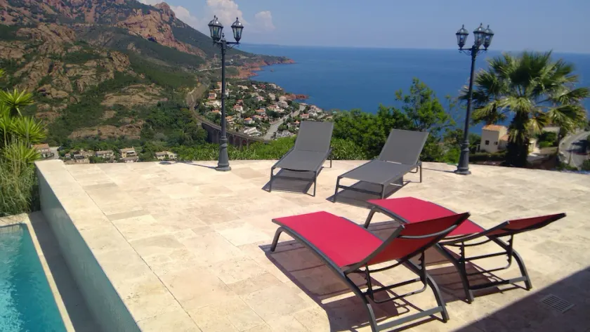 Mit Blick auf den großen blauen und massive Esterel,Antheor,Stadt Saint Raphael - Image 1