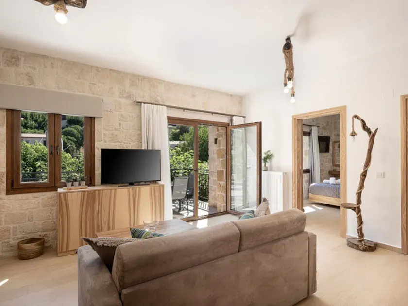 Elia Rustic Apartments Theriso with Terrace - Image 1