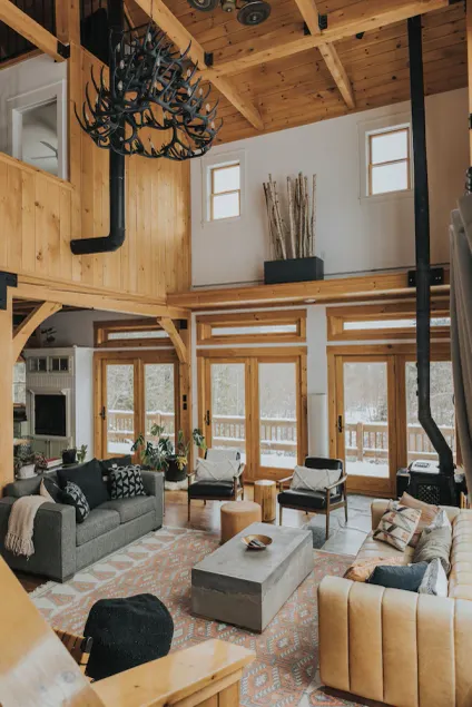 Modern Post & Beam near Stowe Village with Mountain Views and Private Waterfall - Image 1