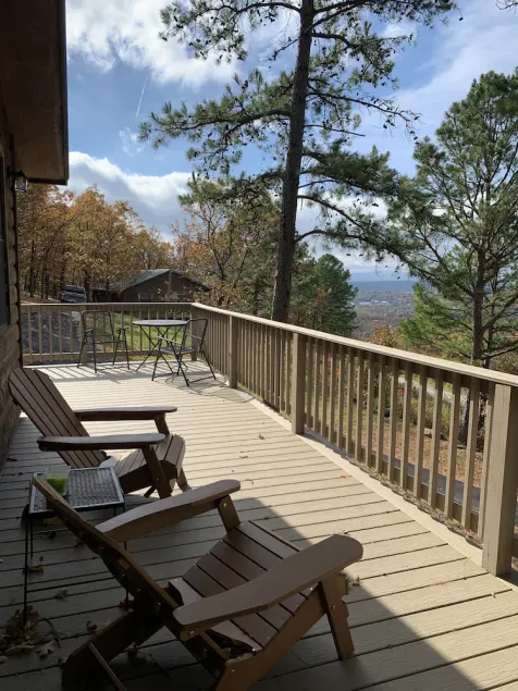 Cabin at Runestone Hideaway just steps from Heavener Runestone Park. - Image 1