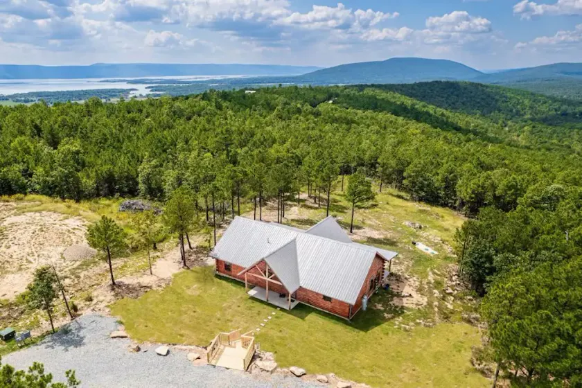 Log Cabin with Million Dollar View! “The Time Out” Secluded property - Image 1