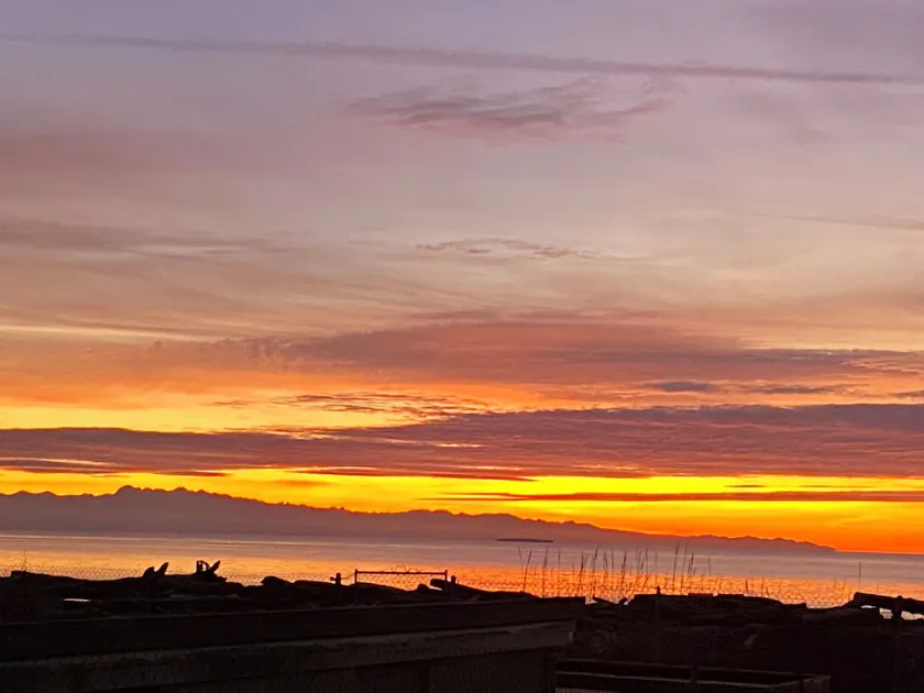 Great Beachfront Home, Spectacular Sunsets & Eagles, Huge Fire Pit for S’mores! - Image 1