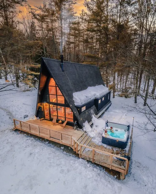 Mod A Frame Cabin in the Woods with Hot Tub -close to Mt. Snow & Stratton! - Image 1