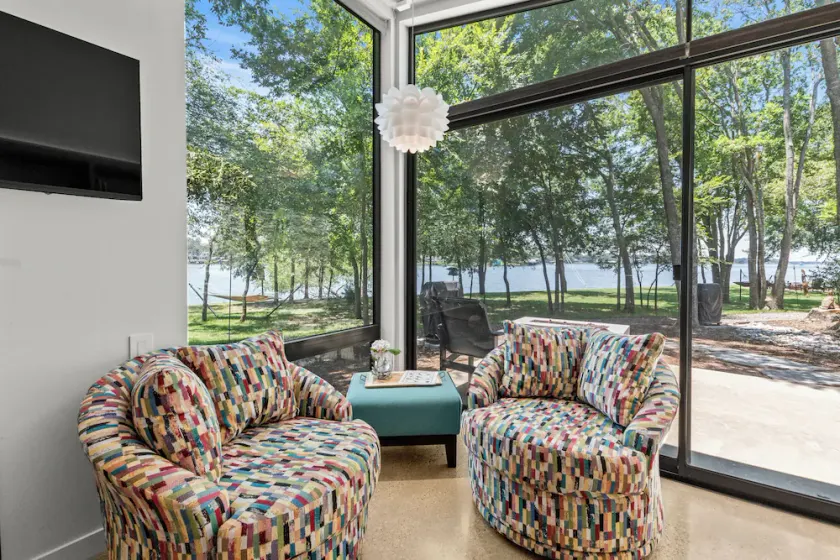 Modern Lakefront Cottage with Sunset Views, Fire Pit & Pool - Image 1