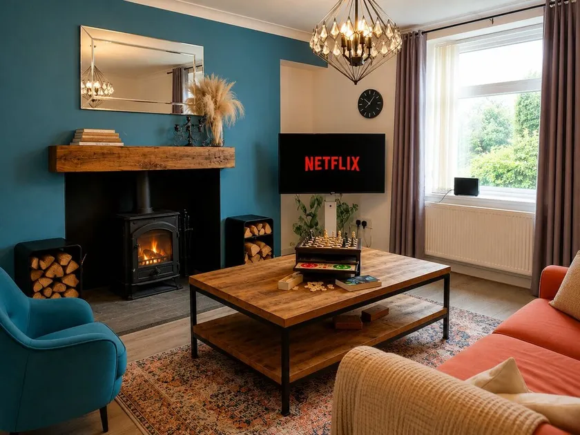 Welcome to Afan Forest Retreat by Happy Days Stays. Forest trails from the door, scenic cycle routes to Aberavon Beach, secure bike storage and a great pub nearby. Perfect for walkers, cyclists, dog owners and relaxing South Wales escapes. - Image 1