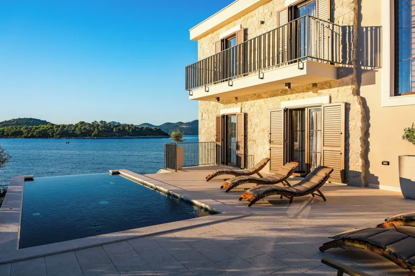 Sea front Villa Draga - infinity pool  - Image 1