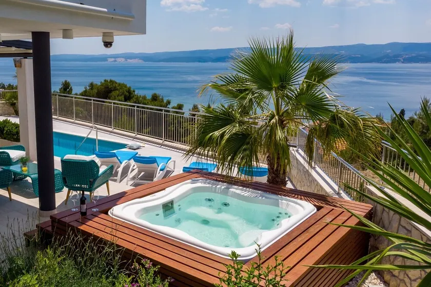 Seaview Villa Marija with private pool 30sqm, jacuzzi, sauna, beach 300m - Image 1