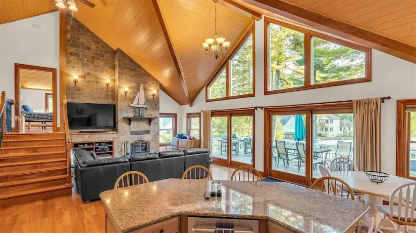 SLEEPS 14 WITH  A SANDY BEACH AND A DOCK - Image 1