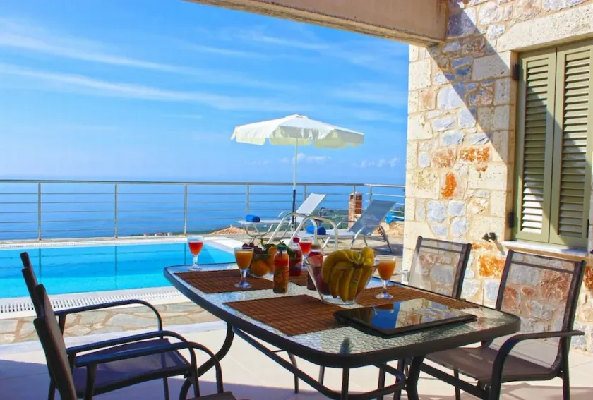IRIS, Luxury Stone Villa in Stoupa with Private Infinity Pool, BBQ and Amazing Sea View - Image 1