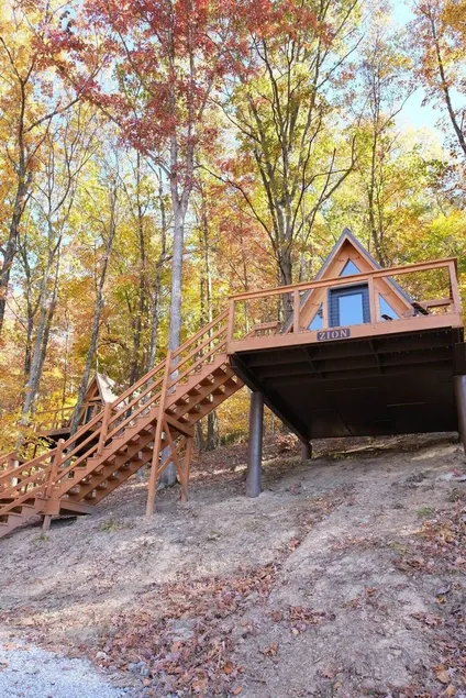 Zion/Rustic Lakeview Cabin- 2 Person A-Frame - Image 1