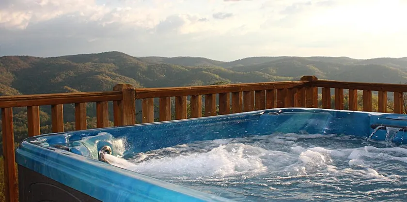 Romantische Blockhütte mit Panoramablick, WiFi, Whirlpool, Wanderwege, in der Nähe von Boone - Image 1