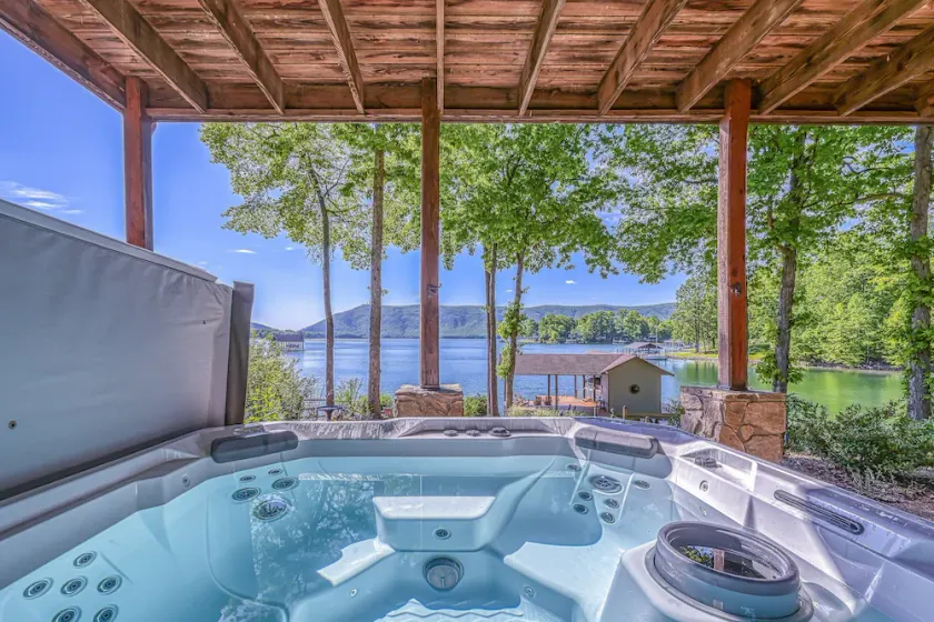 The Lodge on Smith Mountain Lake - Lakefront cabin w/ dock, hot tub & pool table - Image 1