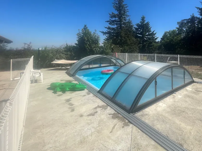 ATYPICAL GITE WITH COVERED SWIMMING POOL in summer  - Image 1