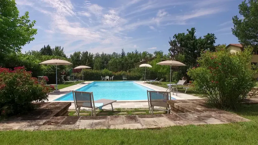Pretty independent House near Anghiari,7 bedr/baths, patio, pool, garden, AC - Image 1