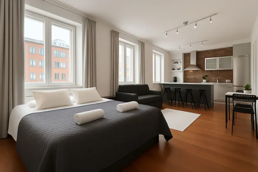 City Home Finland Ratina - Spacious Studio with Own SAUNA and Great Location Next to Uros Live Arena - Image 1