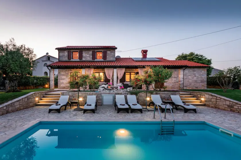 Beautiful Istrian stone house, with panoramic sea view and beautiful garden. - Image 1