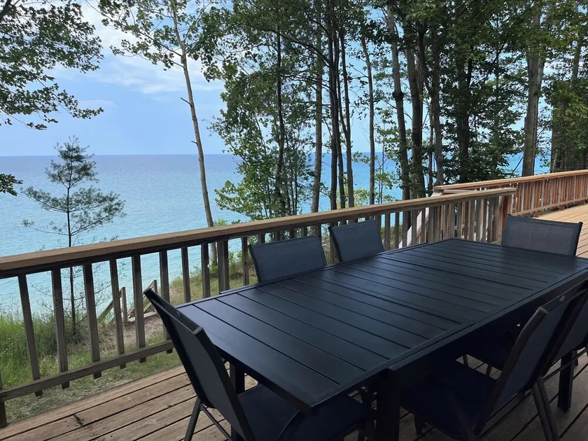 Lake Michigan Beachfront Home w/ Private Beach & Sunset Views, Sleeps 15+ - Image 1