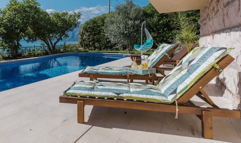 Beach front Holiday Home Villa Radanovic with Pool and Kotor Bay Sea View - Image 1