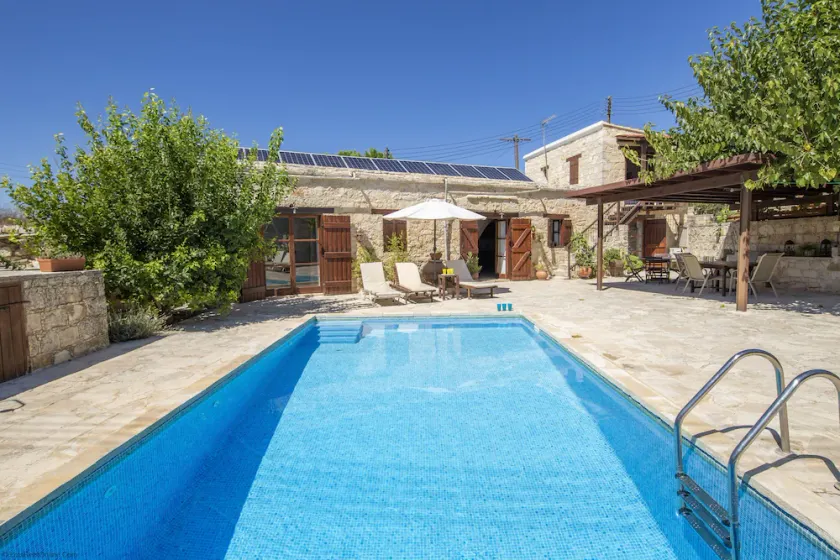 Traditional Stone Built Holiday Villa in Walled Courtyard with Private Pool - Image 1