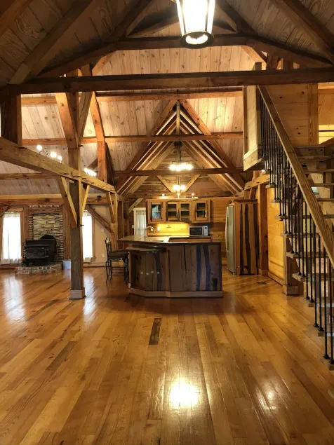 \"Rustic Retreat\" Timber Frame near Sam Houston Jones State Park & Casinos - Image 1