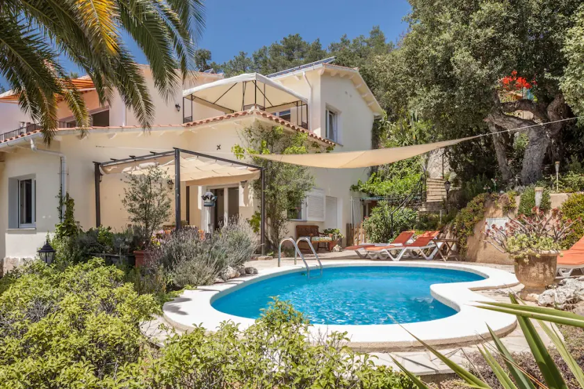 Ferienhaus mit Pool+Meerblick+Garten, strandnah+ruhig, WIFI+A/C+Sauna - Image 1