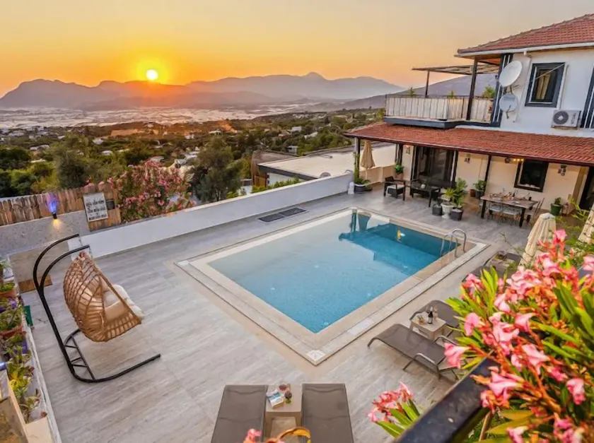 Villa sahin-1 in Uzumlu private villa with stunning views.POOL HEATER Available. - Image 1