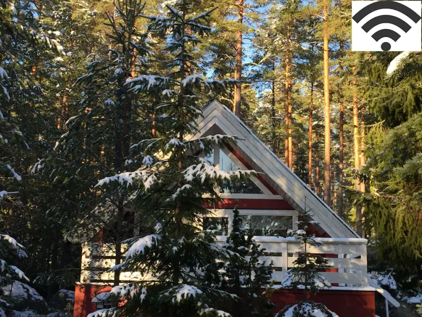 Maison de vacances confortable avec sauna dans une forêt idyllique près d'un lac de baignade, jusqu'à 6 p. - Image 1