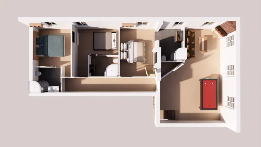 Guest house, 6 adults and 3 children maximum - Image 1