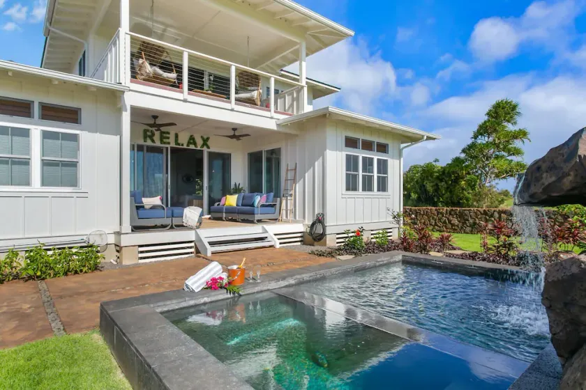 Relax Poipu Luxury Retreat -Waterfall Pool, Spa, Golf Course, Games & Beach Gear - Image 1