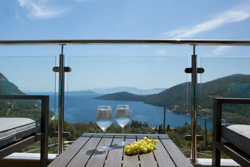Luxury 6 bedroom villa with stunning views of the Ionian sea in Mikros Gialos - Image 1