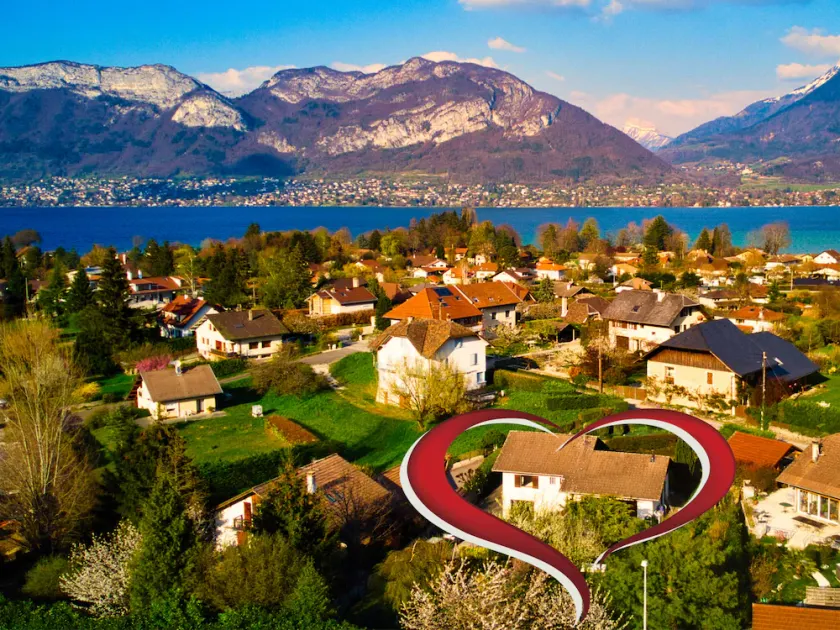 Haus nahe Annecy, 100 m² mit großem Garten, 8 Minuten zu Fuß zum See und zur Grünanlage, schläft 6 - Image 1