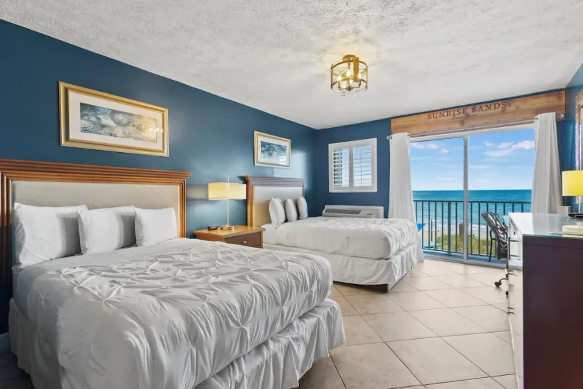 Ocean View Hotel Room with Balcony- 2 Full Beds #22 - Image 1