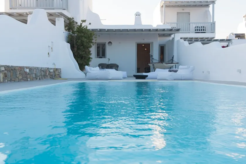 Traditional Cycladic Home with a large private pool with sea view - Image 1