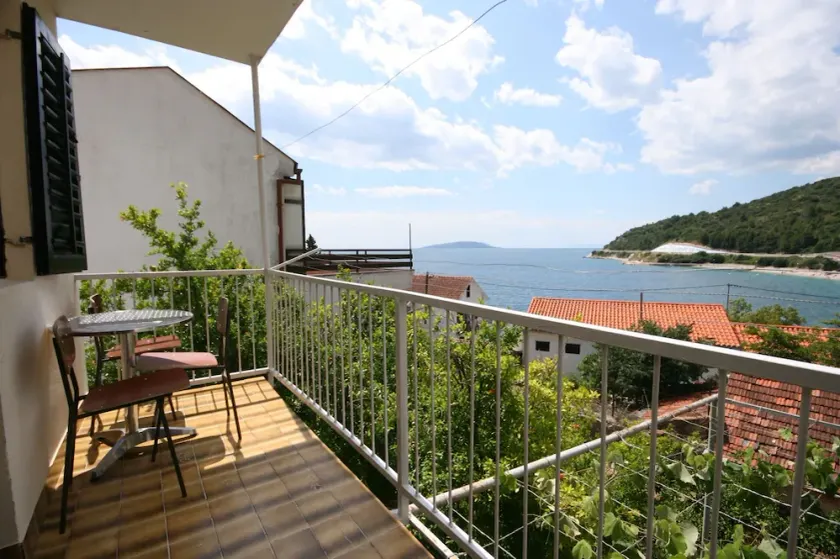 Apartamento de una habitación con balcón y vista al mar Podaca, Makarska (A-6874-a) - Image 1